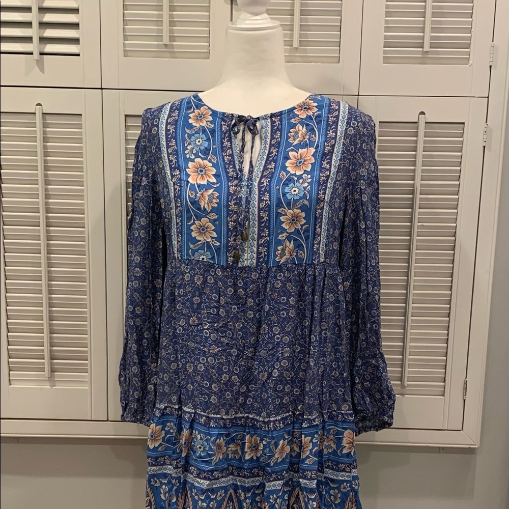 Floral Paisley Hippie Dress - Picture 7 of 8